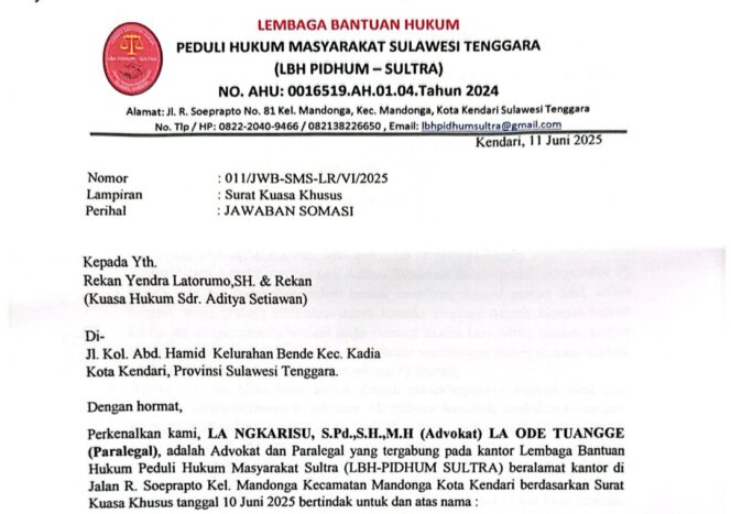
					Kadis Infokom Sultra Kena Somasi, Ada Apa?