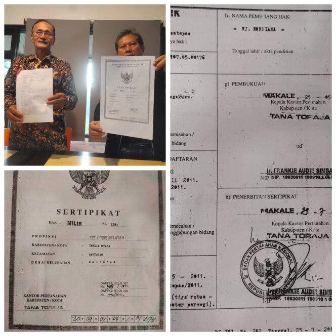 
					Tanah Milik Hj. Nurdiana Dilelang KSP Marendeng Wajah Buram Penegakan Hukum terhadap Mafia Tanah
